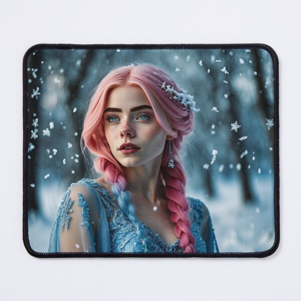 Item preview, Elsa Cosplay Portrait: Snow Queen Photography Art Print designed and sold by AuroraMaeW.