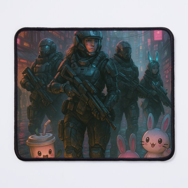 Item preview, Armored Soldiers in a Cyberpunk Street designed and sold by _Smiley_.