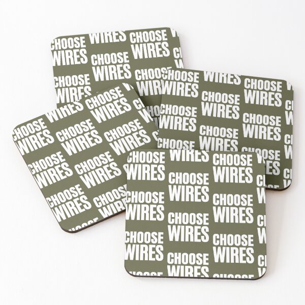 Item preview, Choose WIRES White on Colour version designed and sold by ProtectWIRES.