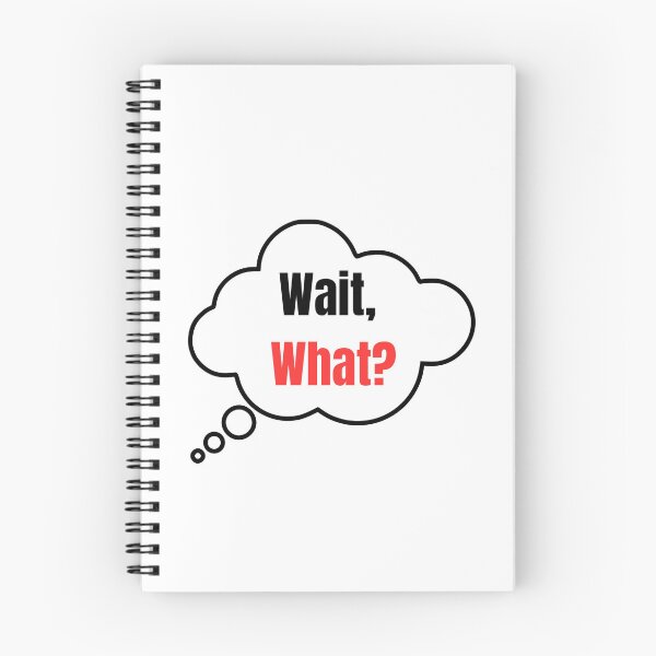 Item preview, Wait, What? – Funny Minimalist Quote designed and sold by mypurple-place.
