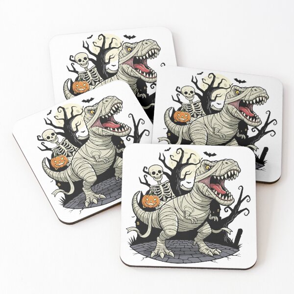 Item preview, Funny Mummy T-Rex and Skeleton Halloween Pumpkin designed and sold by Charaff.