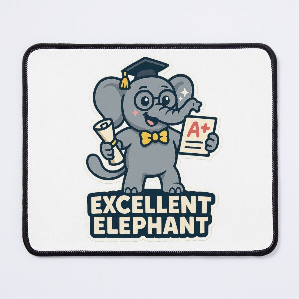 Item preview, Amazing Alliterative Adjective Animal - Excellent Elephant designed and sold by Witan Ink.