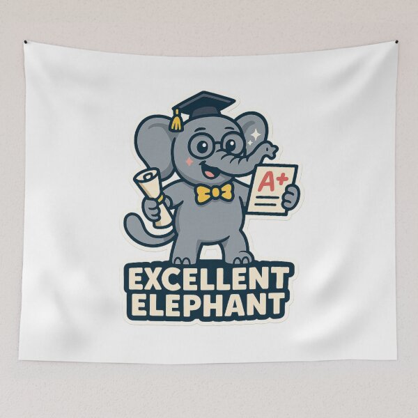 Item preview, Amazing Alliterative Adjective Animal - Excellent Elephant designed and sold by Witan Ink.
