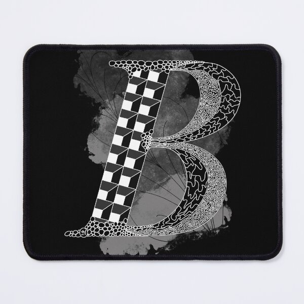 Item preview, Monogram B zen patterns designed and sold by TangleH-art.