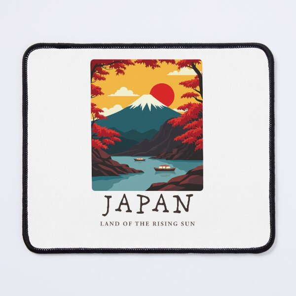 Item preview, Copy of Mount Fuji Warm Umber Artwork | Retro Japan Sunrise | Apparel, Sticker & Wall Art designed and sold by CreoTree.