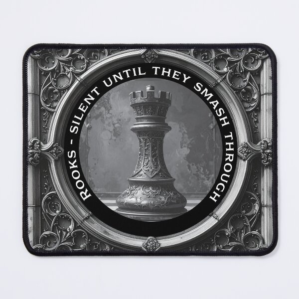 Item preview, Rooks – Silent Until They Smash Through | Gothic Chess Rook Design designed and sold by bubuknows.