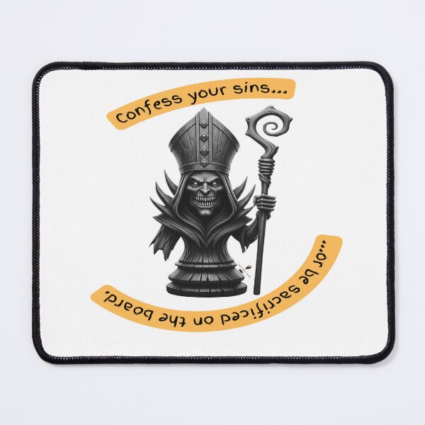 Item preview, Haunted Chess Bishop – “Confess Your Sins” Design designed and sold by PawnShiftGoods.