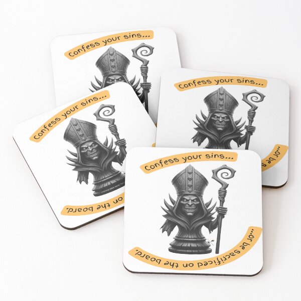 Item preview, Haunted Chess Bishop – “Confess Your Sins” Design designed and sold by PawnShiftGoods.