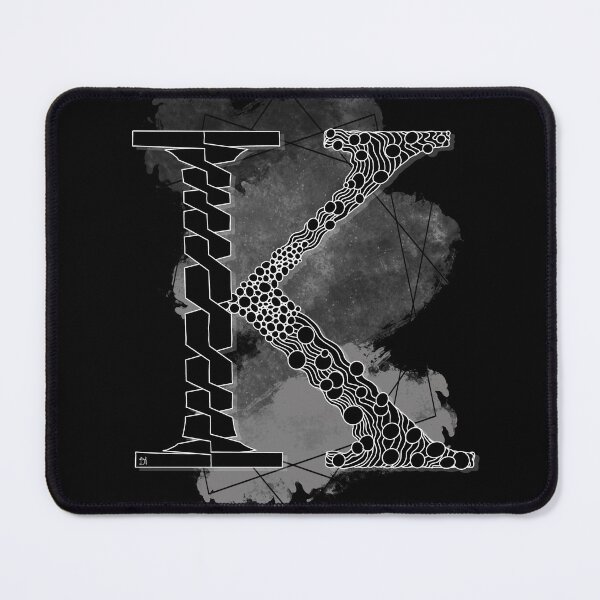 Item preview, Monogram K zen patterns designed and sold by TangleH-art.