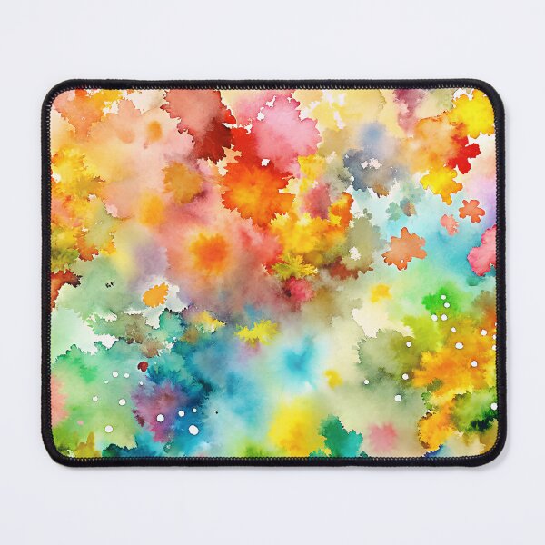 Item preview, Reddish greenish Watercolor Splashy Texture designed and sold by EmeraldeaArt.