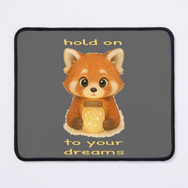 Item preview, Cute Red Panda jar of little stars illustration designed and sold by BigBlueArt.