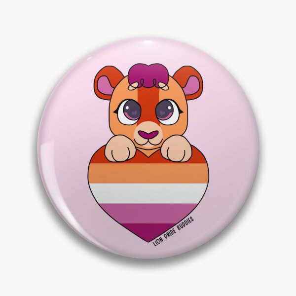 Item preview, Lizzie the Lesbian Buddy (Lesbian Pride Flag Heart) designed and sold by TheBuddies.