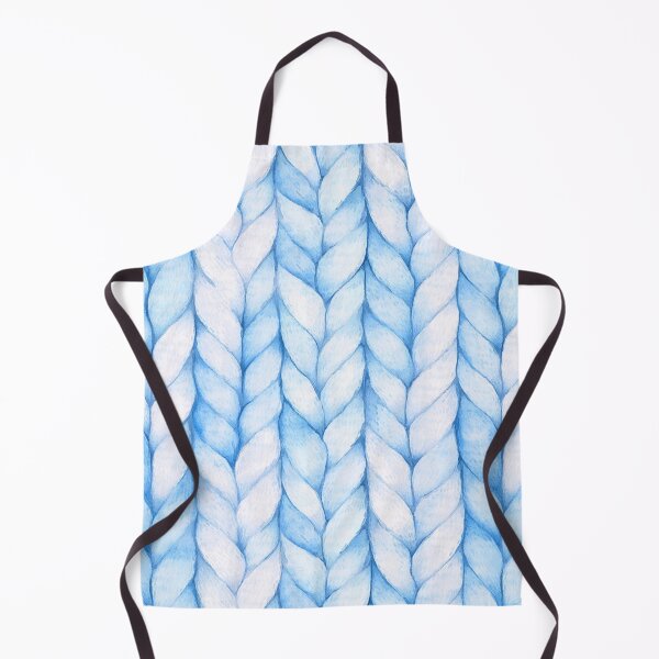 Item preview, Blue Autumn Fall Sweater Braids Watercolor All Over designed and sold by Feeling Artsy.