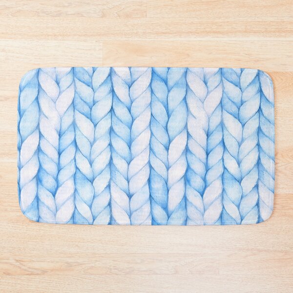 Item preview, Blue Autumn Fall Sweater Braids Watercolor All Over designed and sold by Feeling Artsy.