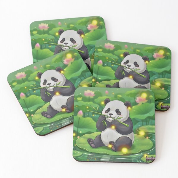 Item preview, Water lily panda bear designed and sold by Ecosetereos.