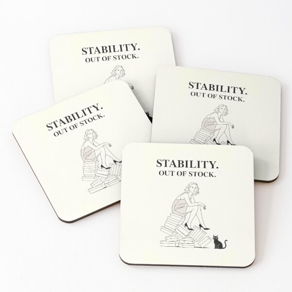 Item preview, Stability. Out of Stock. | Minimalist Sarcastic Quote  designed and sold by AptSEVENTY3.