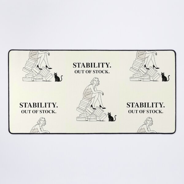 Item preview, Stability. Out of Stock. | Minimalist Sarcastic Quote designed and sold by AptSEVENTY3.
