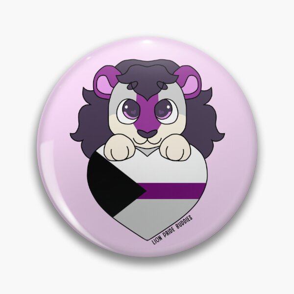 Item preview, Demi the Demisexual Buddy (Demisexual Pride Flag Heart) designed and sold by TheBuddies.