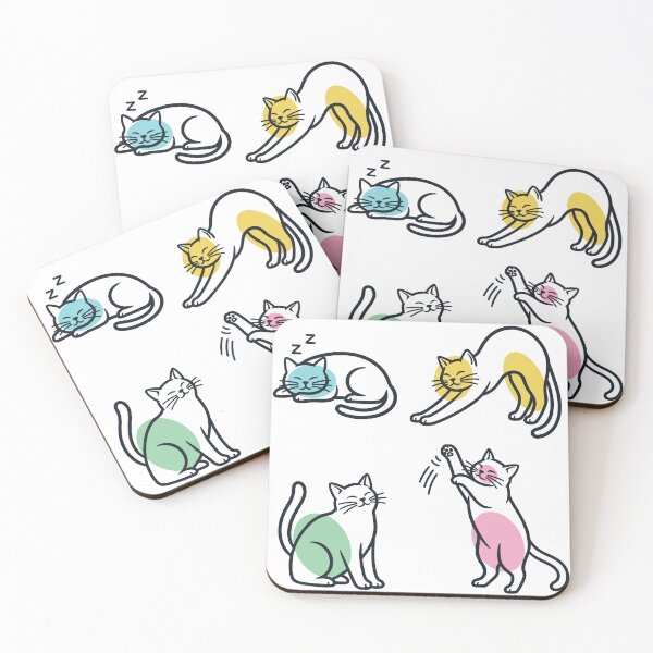 Item preview, Stretching Cats - Stretch & Purr designed and sold by sherifshaaban.