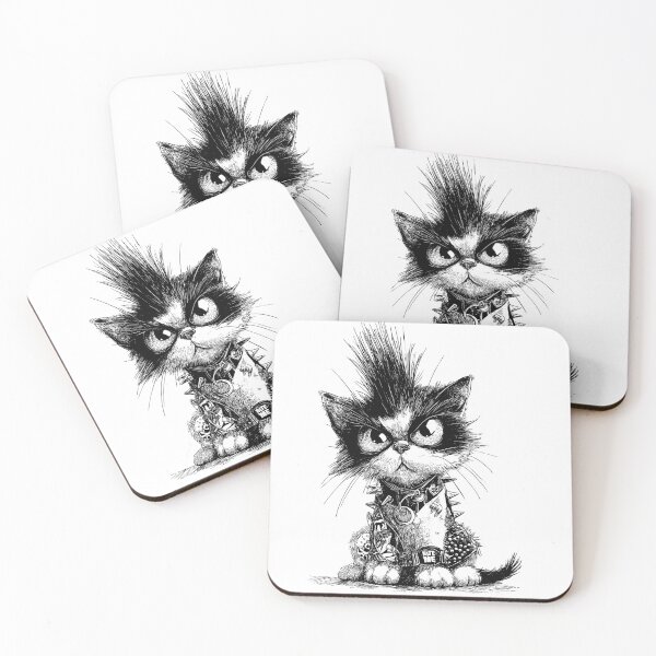 Item preview, Bite Me Cat designed and sold by DarkandOdd.