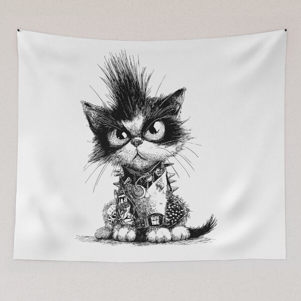 Item preview, Bite Me Cat designed and sold by DarkandOdd.