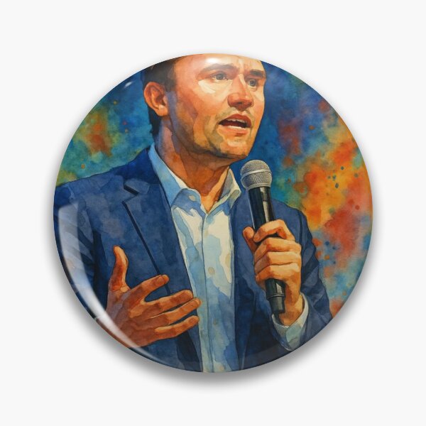 Item preview, Charlie Kirk Watercolor Art designed and sold by Spiritual Hunter .