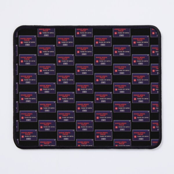 Item preview, System Update Failed – Please Try Coffee | Retro Glitch Y2K Error Message & Digital Nostalgia designed and sold by Jennah.