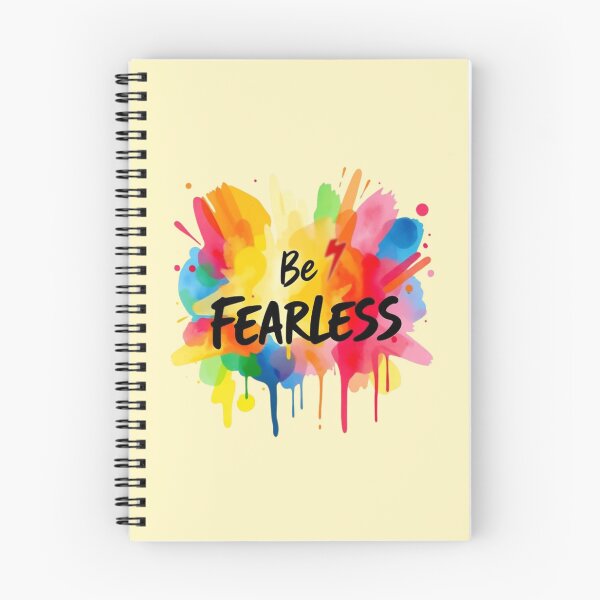 Item preview, Be Fearless attitude design with watercolor splash designed and sold by NewAspect.