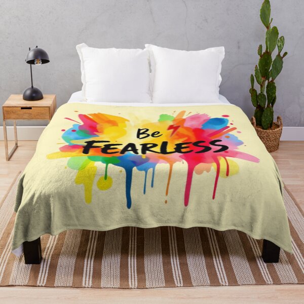 Item preview, Be Fearless attitude design with watercolor splash designed and sold by NewAspect.