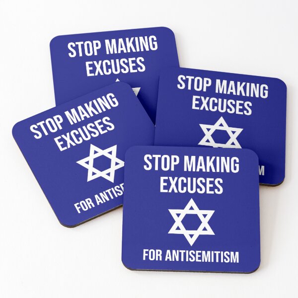 Item preview, Stop making excuses for antisemitism  designed and sold by Rachel the Artist .
