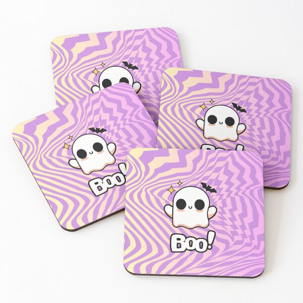 Item preview, Retro Ghost “Boo” Phone Case – Purple Gradient & Pixel Pastels designed and sold by RetroFlow Designs..