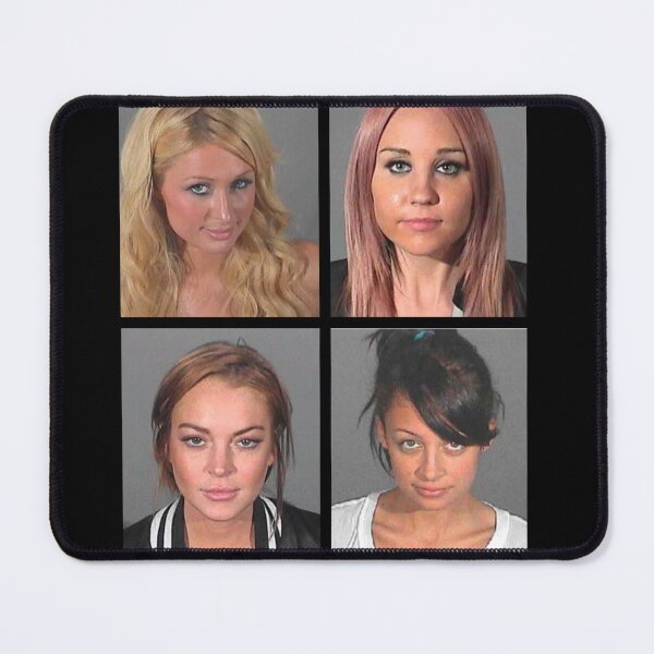 Item preview, Iconic Celebrity Mugshots – Paris Hilton, Nicole Richie, Amanda Bynes & Lindsay Lohan Pop Culture Art designed and sold by NomiBee.