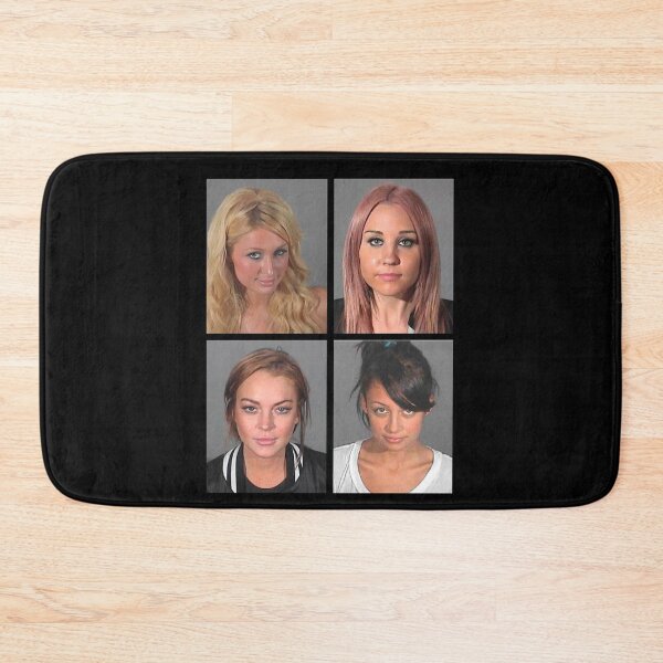 Item preview, Iconic Celebrity Mugshots – Paris Hilton, Nicole Richie, Amanda Bynes & Lindsay Lohan Pop Culture Art designed and sold by NomiBee.