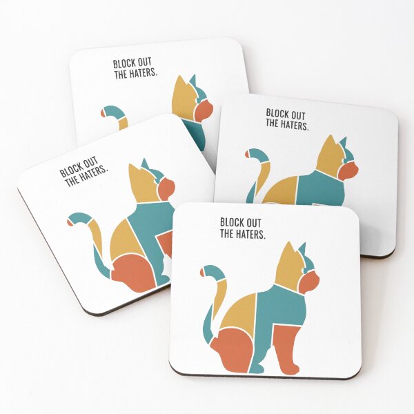 Item preview, Abstract Color-Block Cat | Bold Geometric Modern Art Cat Design designed and sold by Neko-Doodle-co.