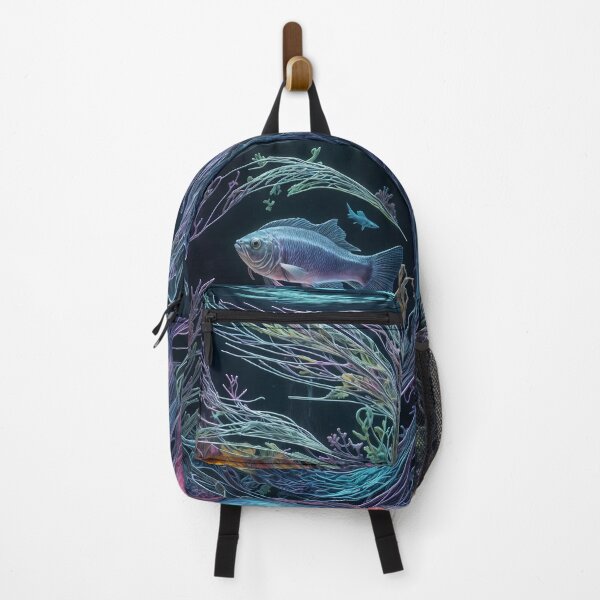 Item preview, Amazing 3D rendering, realistic black transparent rainbow fish designed and sold by elglotonmusical.