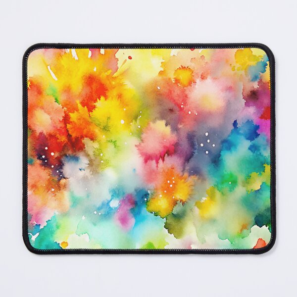 Item preview, Color Bomb Aquarelle Splash – Multicolor Watercolor Texture designed and sold by EmeraldeaArt.