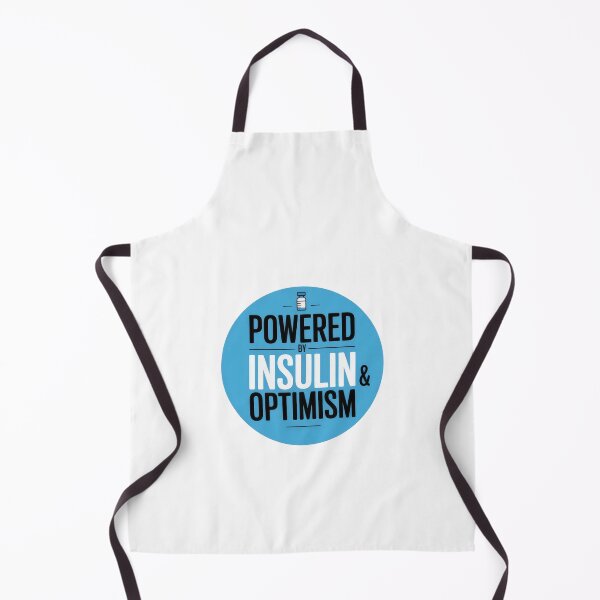 Item preview, Powered by Insulin and Optimism — Diabetes Awareness designed and sold by Enea Kelo.
