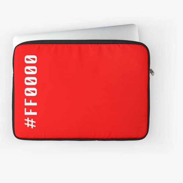 red-hex-code-ff0000-laptop-sleeve-for-sale-by-grathicks-redbubble