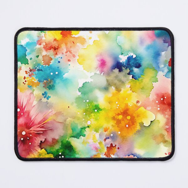Item preview, Watercolor Bomb – Red and Yellow Paint Splash Texture designed and sold by EmeraldeaArt.