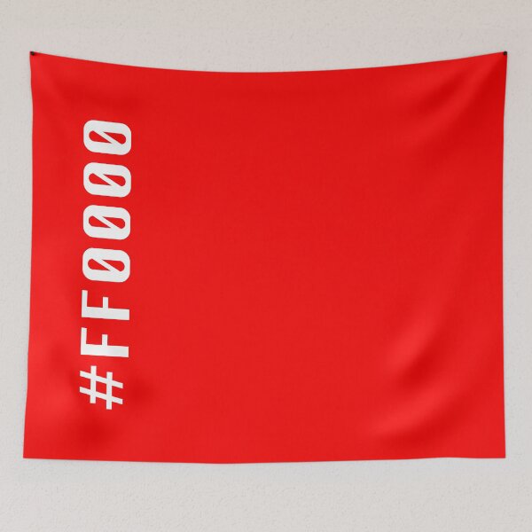 Item preview, Red Hex Code #FF0000 designed and sold by Grathicks.