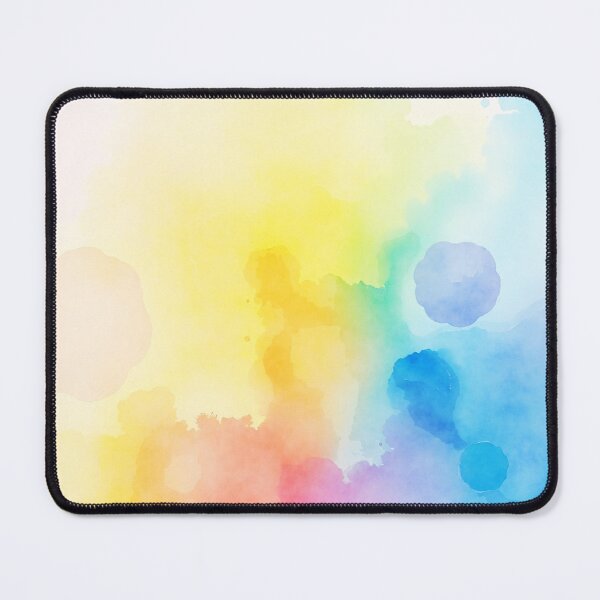 Item preview, Soothing Watercolor Texture – Pale Yellow Blue with Soft Pink designed and sold by EmeraldeaArt.