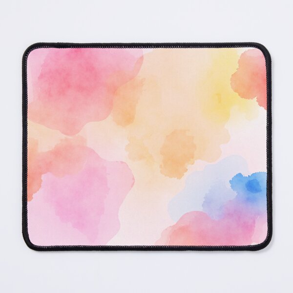 Item preview, Pale Watercolor Texture – Soft Reds with Blue and Yellow designed and sold by EmeraldeaArt.