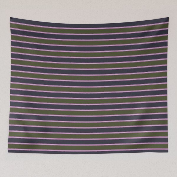 Item preview, Jewel Tones Rough Stripes Pattern in Nouveau Purple and Green designed and sold by kierkegaard.