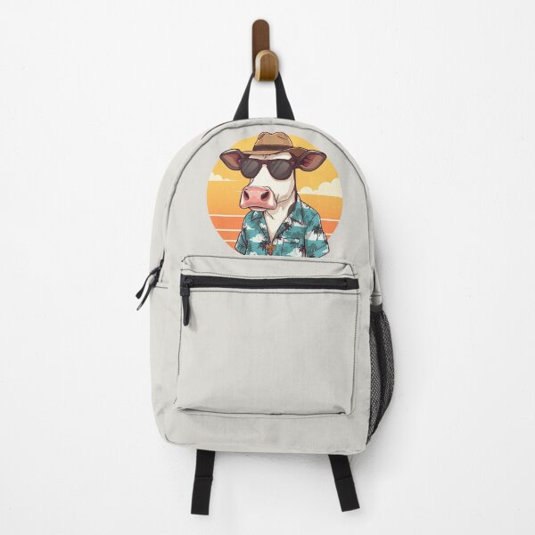 Item preview, Cool Beach Cow – Funny Cartoon Summer Vibes designed and sold by Art-Design-EM.