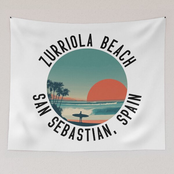 Item preview, Zurriola Beach - San Sebastian, Spain (with Black Lettering) designed and sold by VelvetRoom.