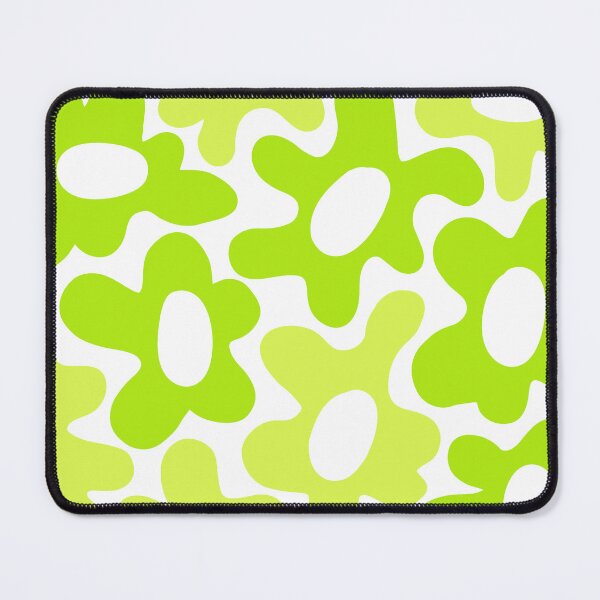 Item preview, Retro Yellow-Green Flowers Pattern – Vibrant and Bold neon fluorescent designed and sold by EmeraldeaArt.
