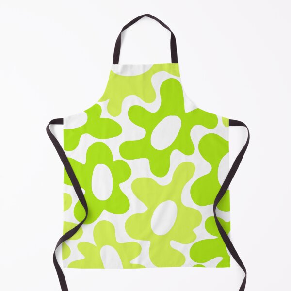 Item preview, Retro Yellow-Green Flowers Pattern – Vibrant and Bold neon fluorescent designed and sold by EmeraldeaArt.