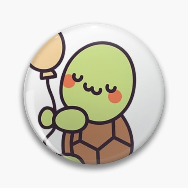 Item preview, turtle with balloon  designed and sold by Pop Drop Shop .