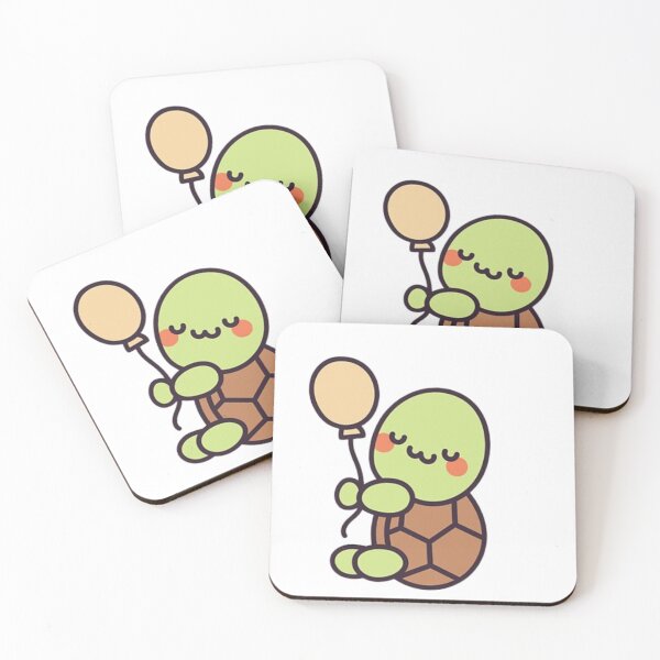 Item preview, turtle with balloon  designed and sold by Pop Drop Shop .