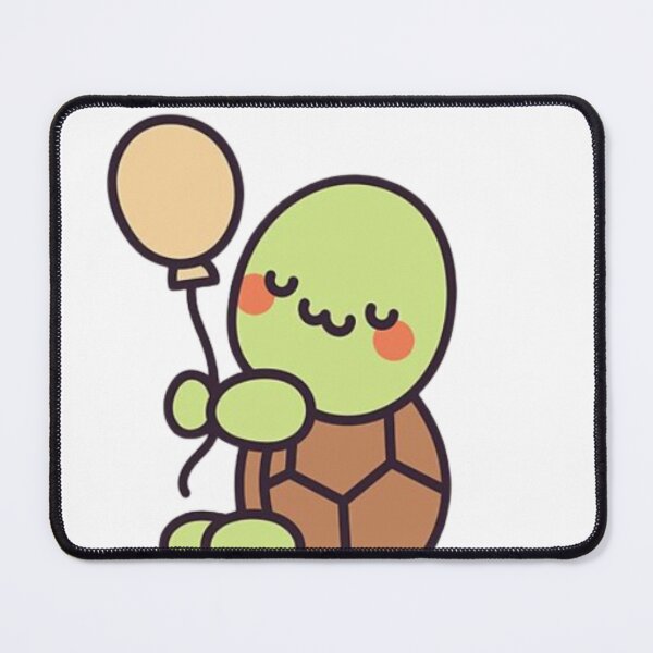 Item preview, turtle with balloon  designed and sold by Pop Drop Shop .